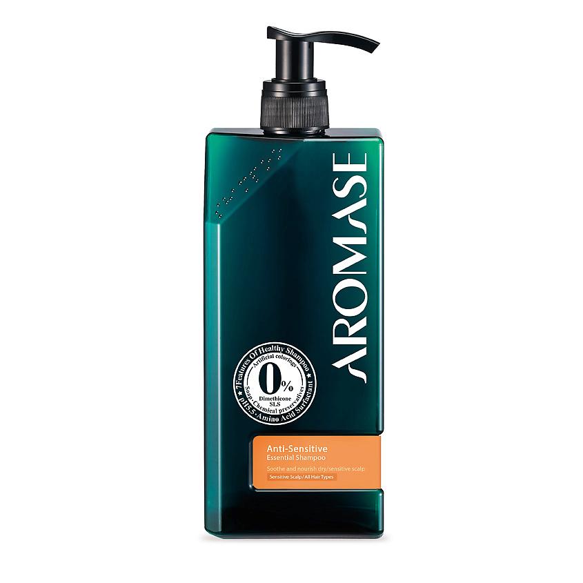 AROMASE Шампунь для сухой и чувствительной кожи головы с эфирным маслом Anti-sensitive. 400 мл