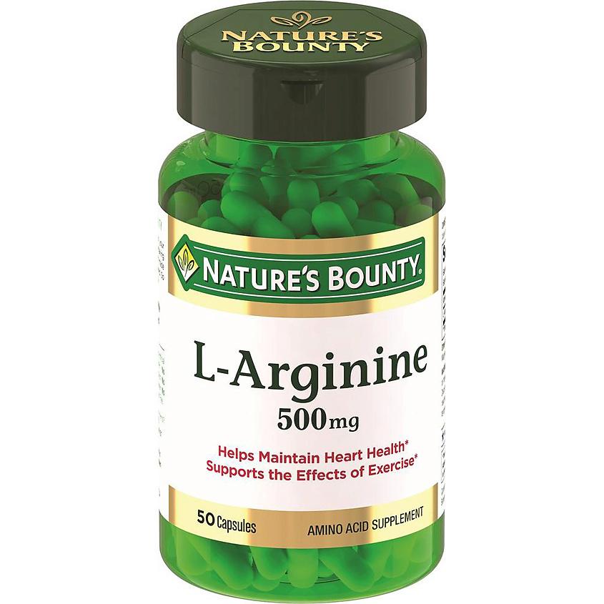 NATURE'S BOUNTY | NATURE'S BOUNTY L-Аргинин 500 мг. 50 шт.