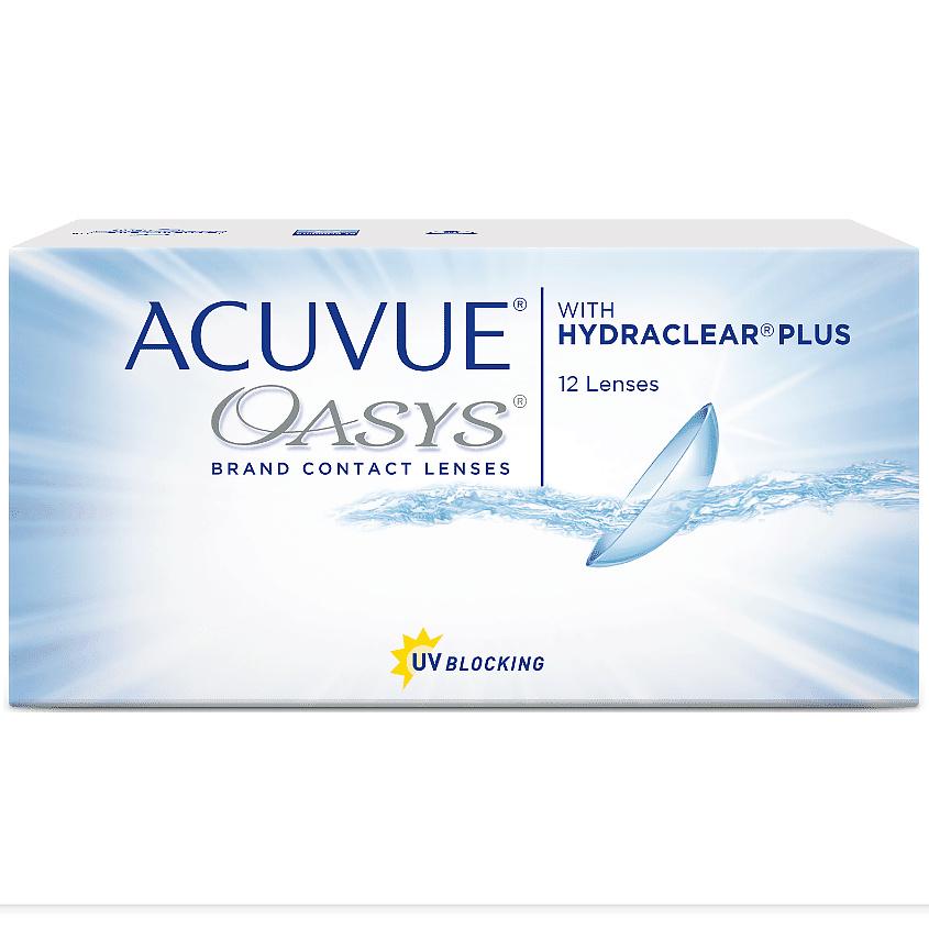 ACUVUE Двухнедельные контактные линзы ACUVUE OASYS with HYDRACLEAR PLUS 12 шт.. 14 / 8.4 / -1.00