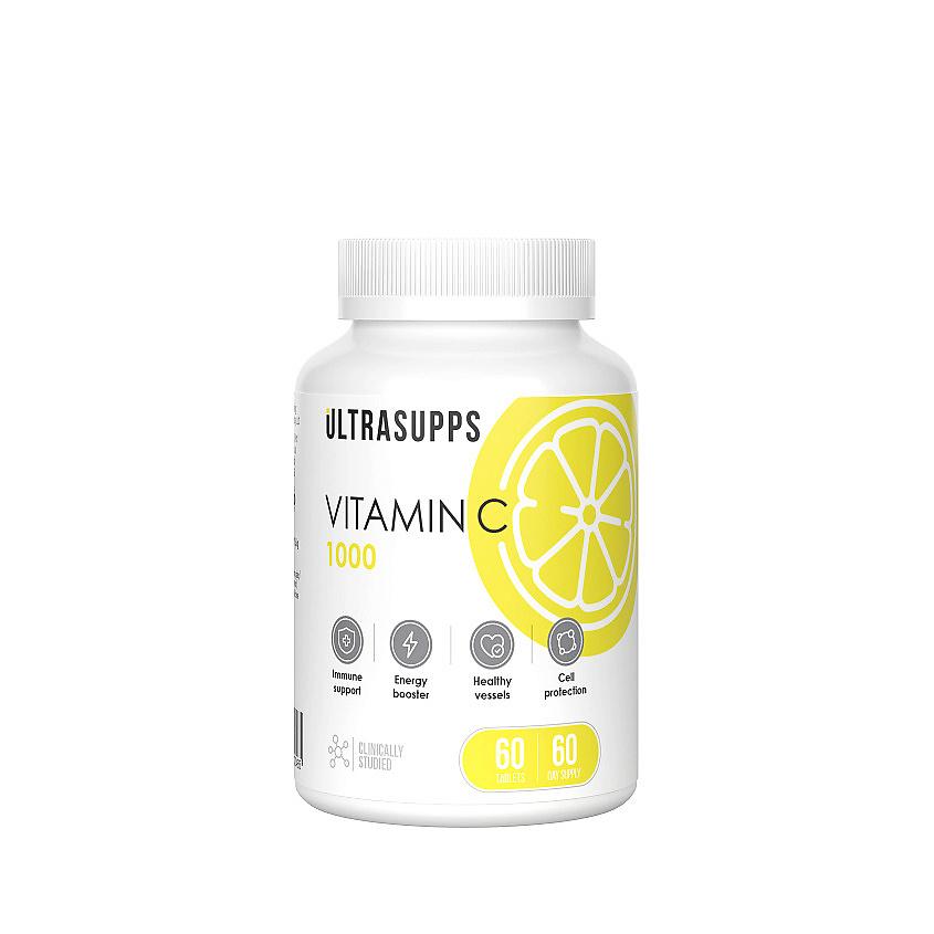 ULTRASUPPS Витамин С Vitamin C. 60 таблеток