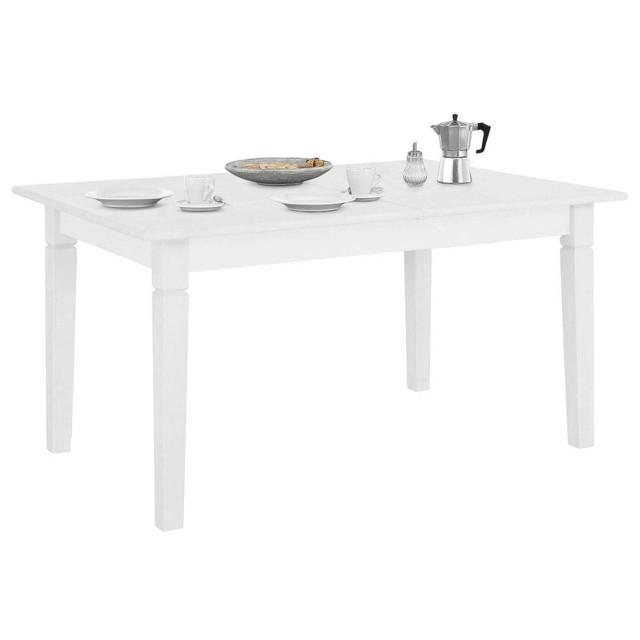 стол кухонный Мадрид 1100х750х680мм белый массив сосны