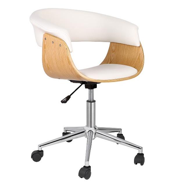 кресло офисное AMARANT 560х680х740860мм искусственная кожа/металл/дерево белый