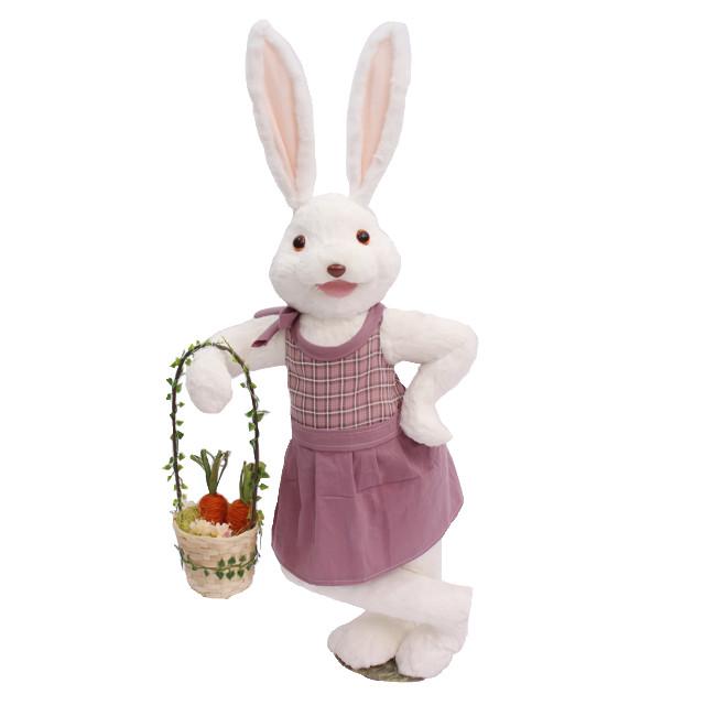 No name | садовая декоративная фигура Кролик с корзиной SY231510A