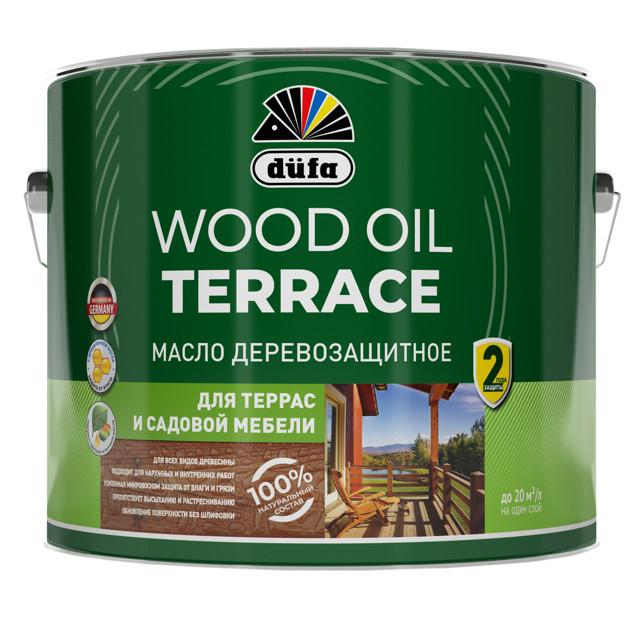 масло деревозащитное DUFA Wood OIL Terraсe 9л бесцветное, арт.МП00-011520