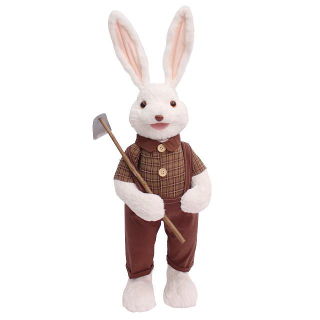 No name | садовая декоративная фигура Кролик с лопатой SY231507A
