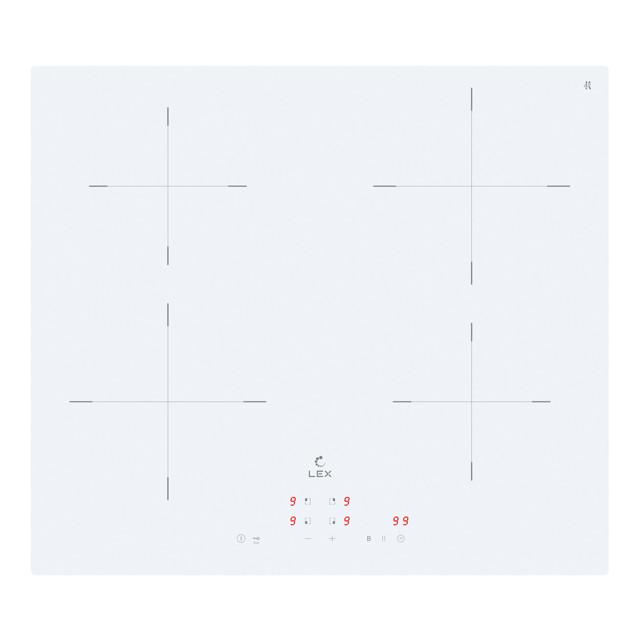 поверхность индукционная LEX EVI 640A WH 60см 4 конфорки белый