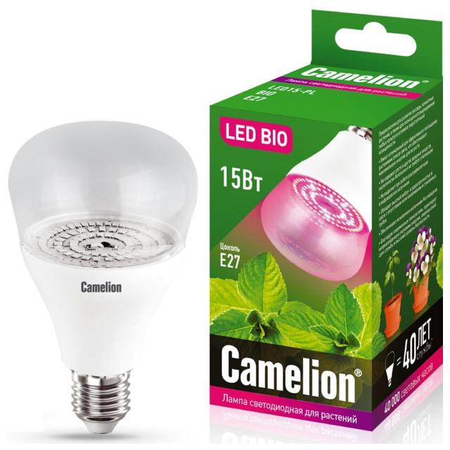 лампа светодиодная для растений CAMELION 15Вт E27 220В рефлектор