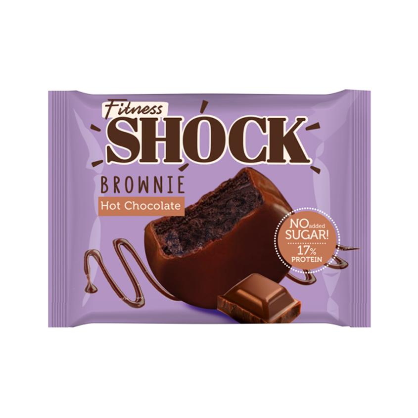 FITNES SHOCK | Печенье глазированное `FITNES SHOCK` Брауни Горячий шоколад 50 г