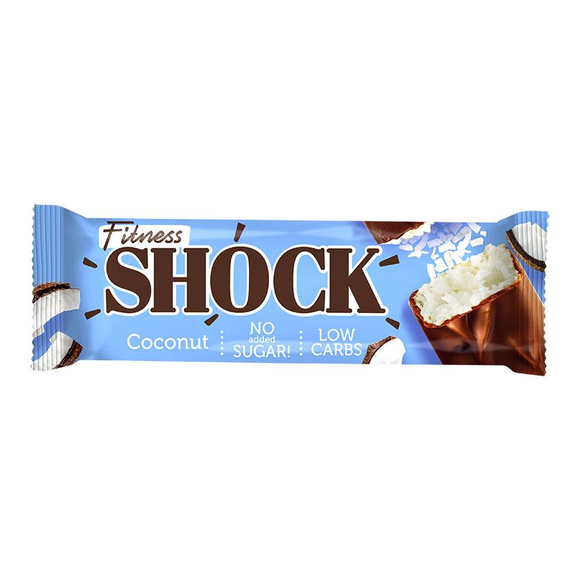 FITNES SHOCK | Батончик глазированный `FITNES SHOCK` Кокос 50 г