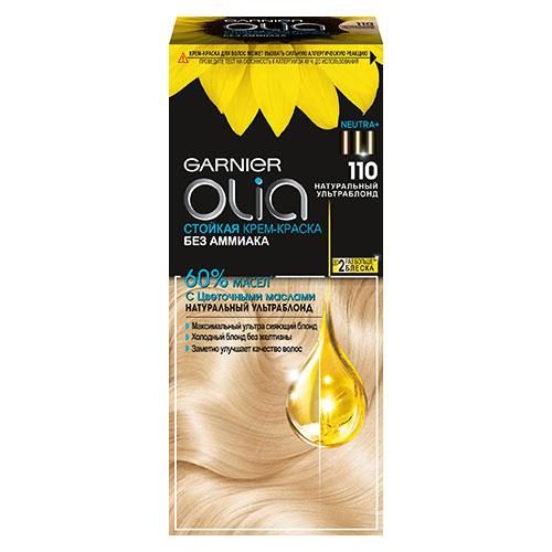 Краска для волос `GARNIER` `OLIA` тон 110 (Натуральный ультраблонд)