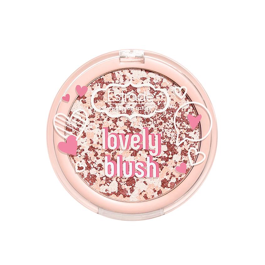 Румяна для лица `ESTRADE` LOVELY-BLUSH компактные с сатиновым финишем тон 205 Нюдовый бежево-розовый