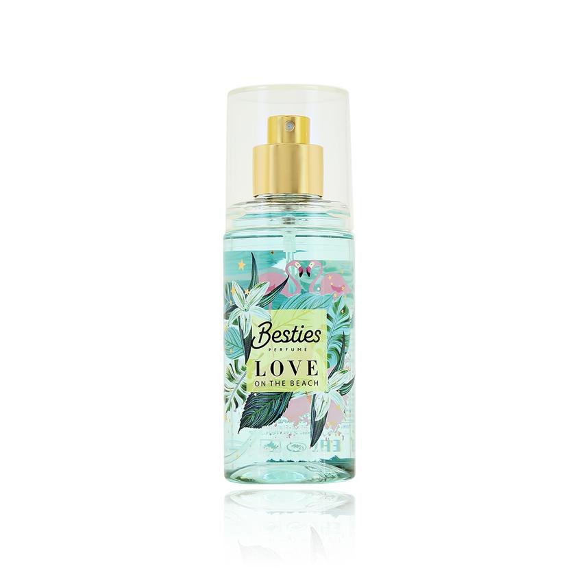 Парфюмированный мист для тела `BESTIES` SHIMMER MIST love on the beach 88 мл