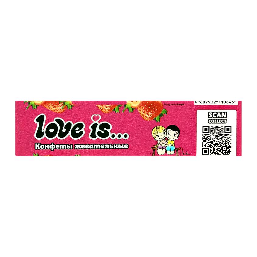 Жевательные конфеты `LOVE IS` Клубника 20 г