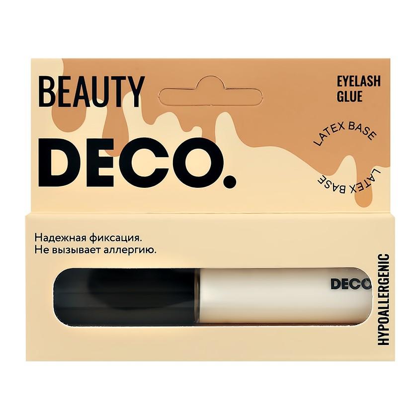 Клей для ресниц и пучков `DECO.` EYELASHES ADHESIVE гипоаллергенный (на латексной основе) 5 мл