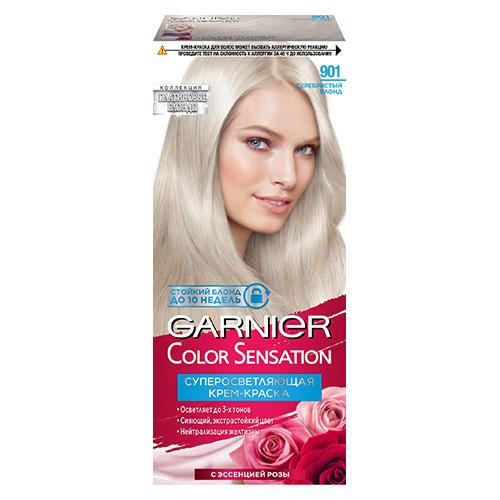 Краска для волос `GARNIER` `COLOR SENSATION` тон 901 (Серебристый Блонд) 60 мл