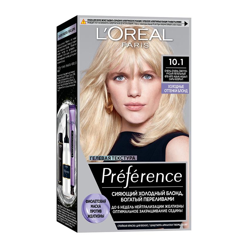 Краска для волос `LOREAL` `PREFERENCE` COOL BLONDS тон 10.1 (Хельсинки) 40 мл