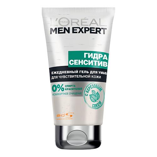 Гель для умывания `LOREAL` `MEN` EXPERT ежедневный для чувствительной кожи 100 мл