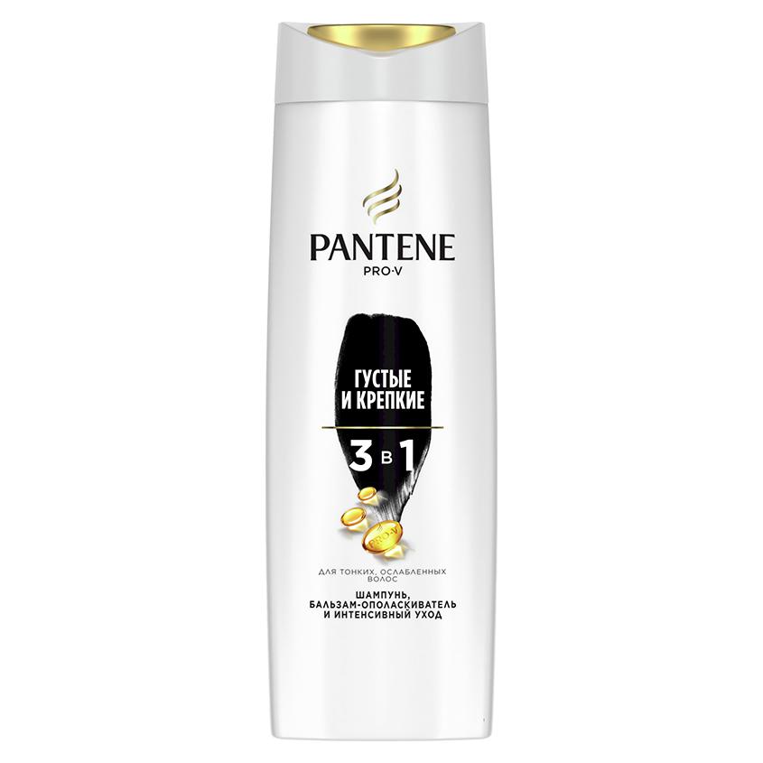 Шампунь и бальзам-ополаскиватель для волос `PANTENE PRO-V` ГУСТЫЕ И КРЕПКИЕ (для тонких и ослабленных волос) 360 мл